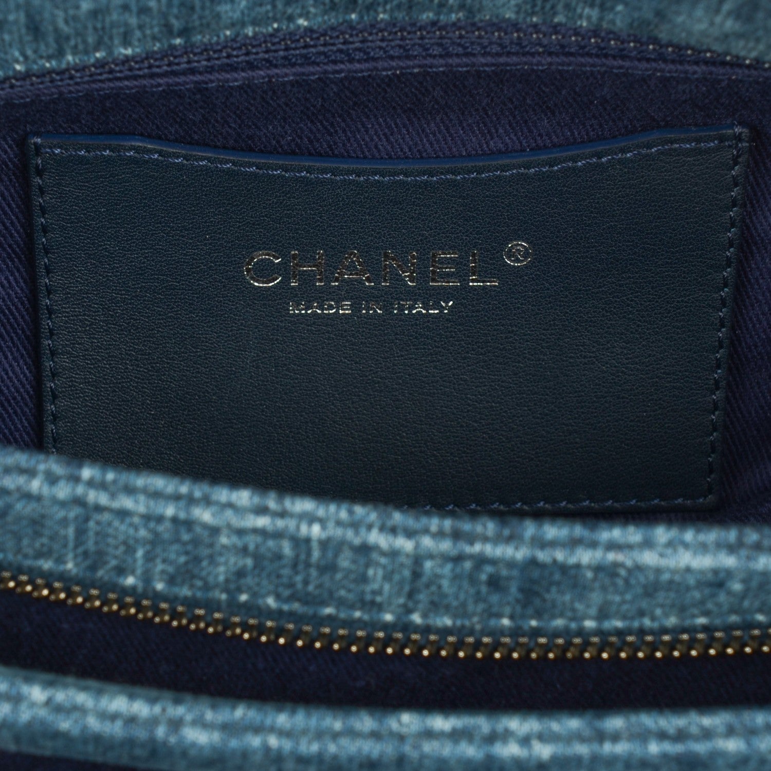 Chanel Denim Camellia Embroidered Medium Just Mademoiselle Medium 6 of 7