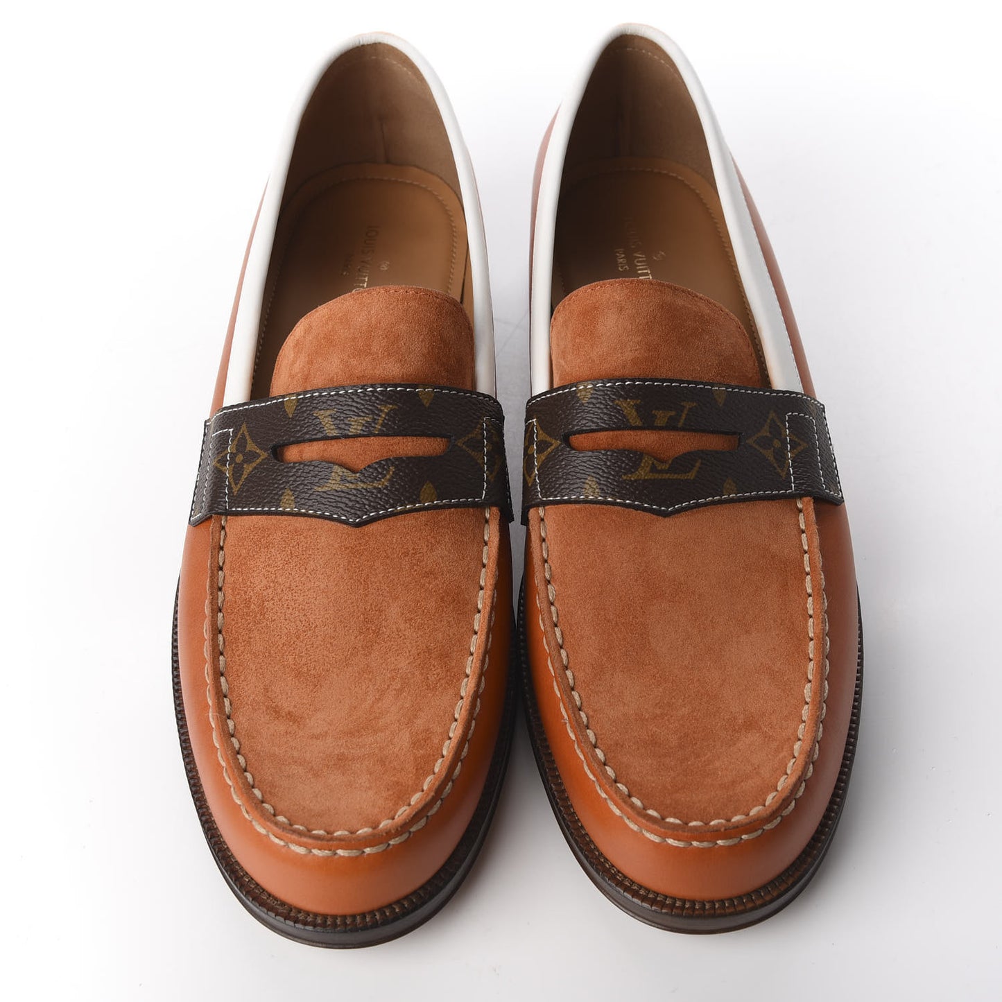 Suede Monogram Mens Sorbonne Loafers 10