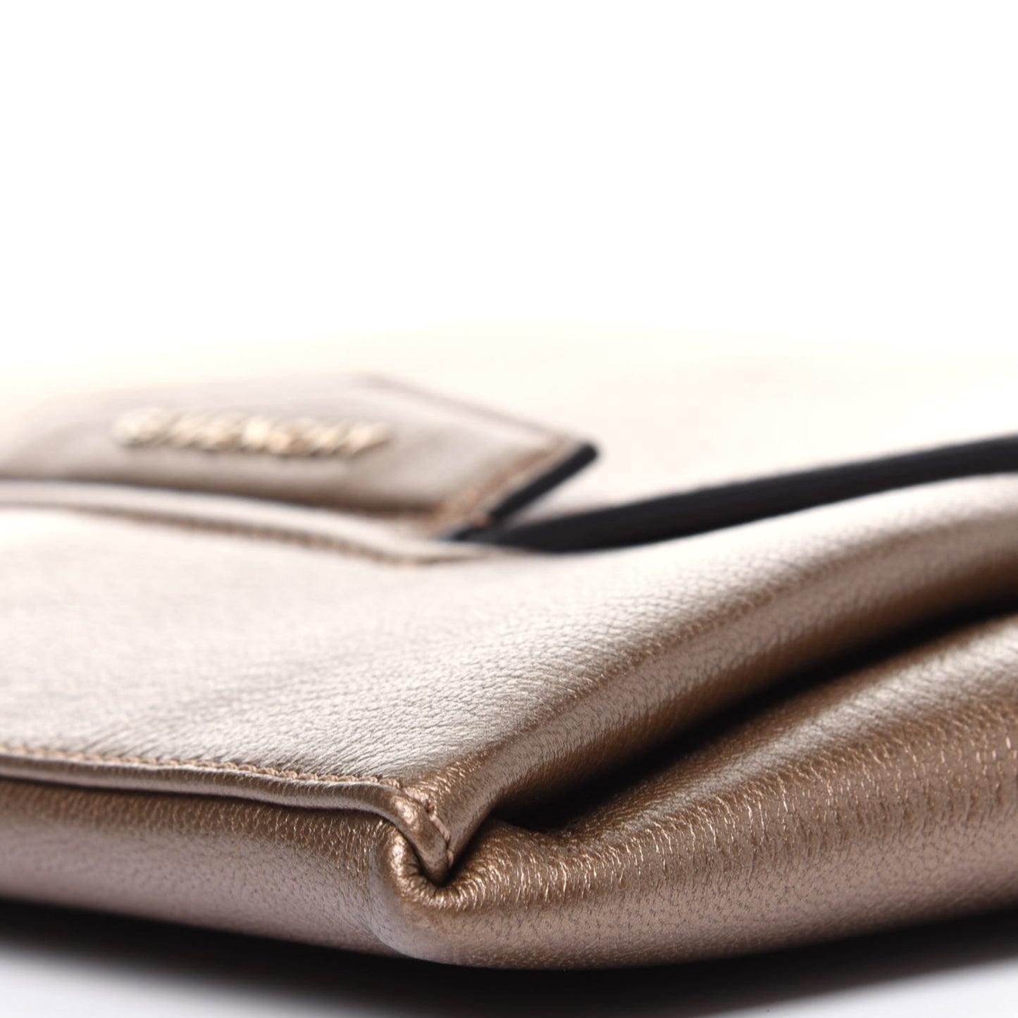 Sugar Goatskin Medium Antigona Envelope Clutch Old Gold