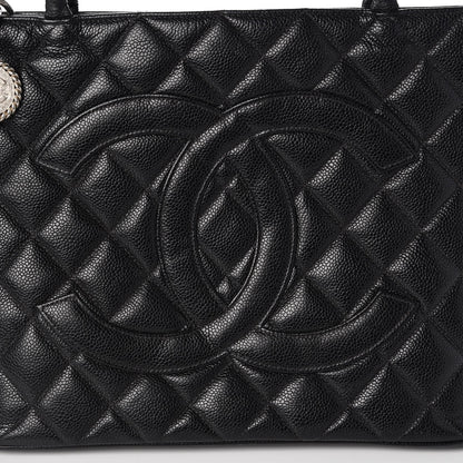 Chanel Caviar Quilted Medallion Tote Black 16 of 20