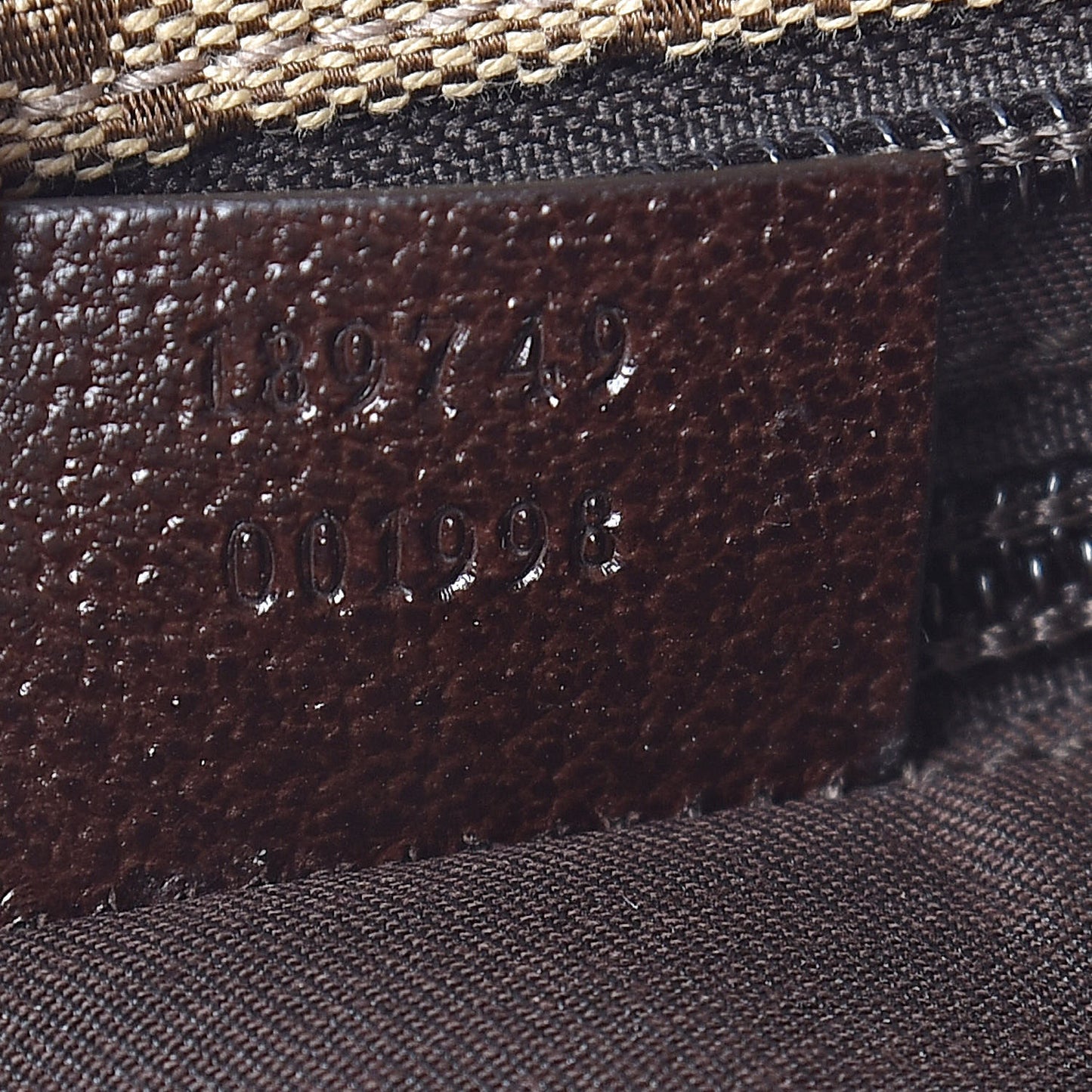 Monogram Web Small Flat Messenger Crossbody Dark Brown