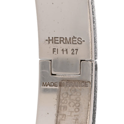 Hermes Enamel Narrow Clic Clac H Bracelet PM Rose Flamingo 4 of 4