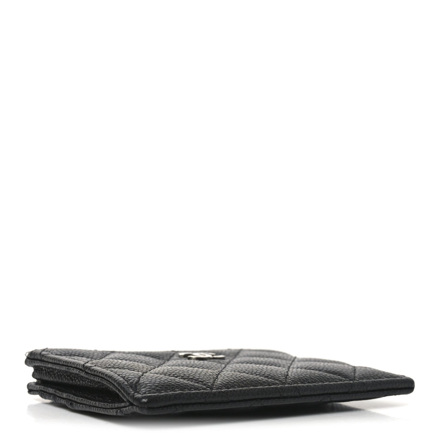 Chanel Caviar Quilted CC Zip Card Holder Black 4 of 7