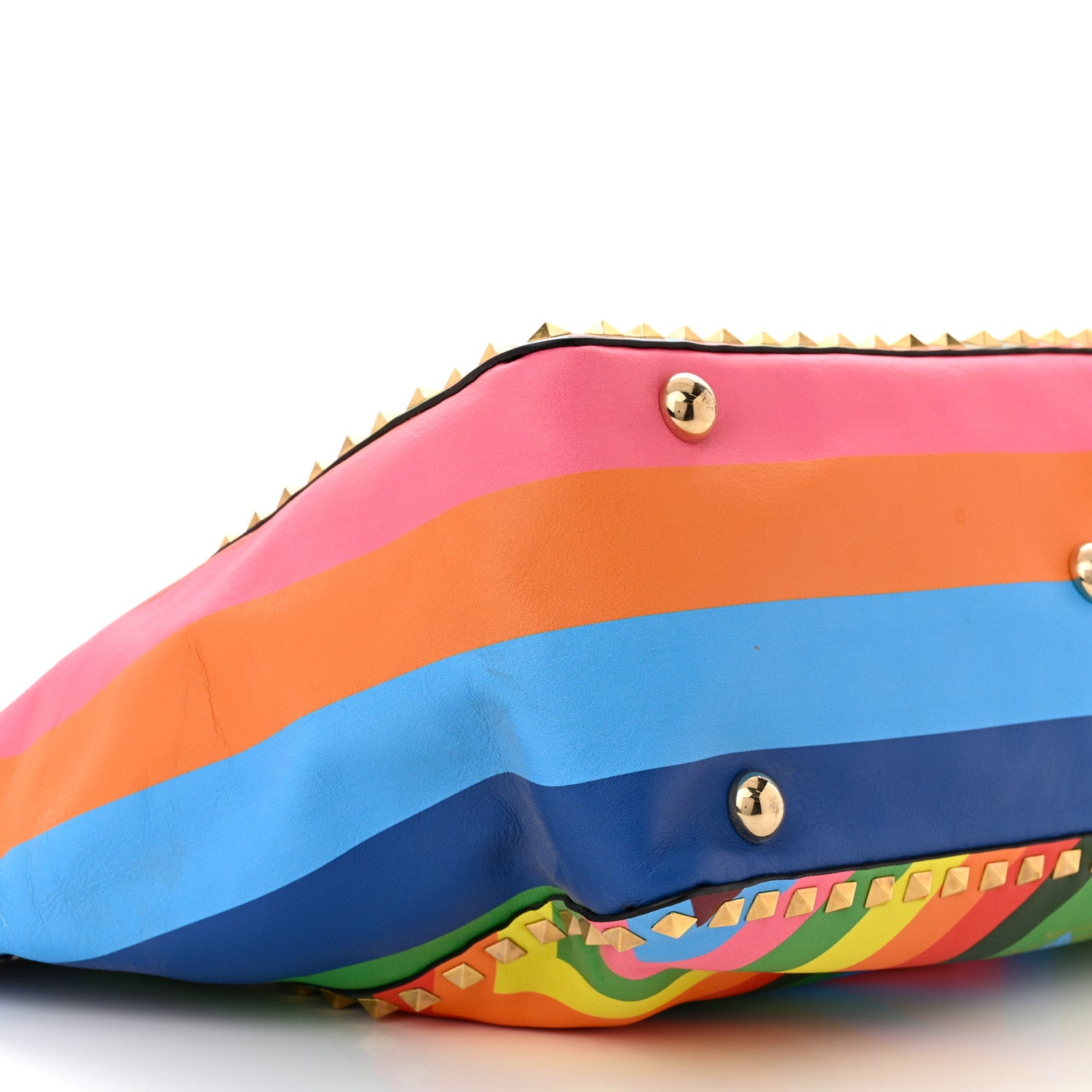 Valentino Garavani Vitello 1973 Medium Rockstud Tote Multicolor 8 of 12