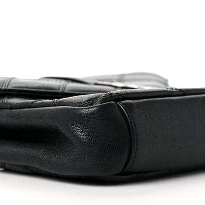 Saint Laurent Calfskin Matelasse Diamond Quilted Monogram Medium College Bag Black 9 of 13