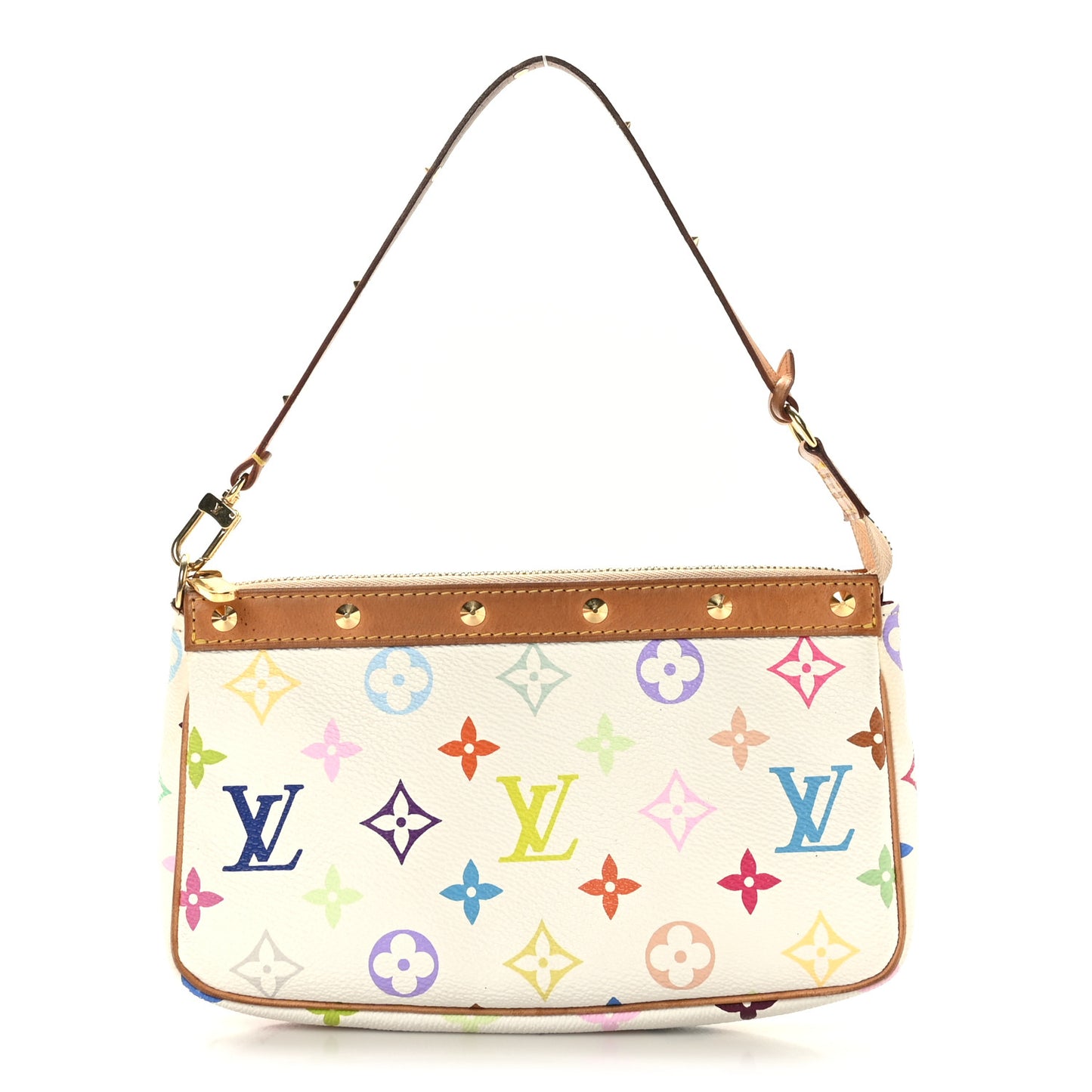 Monogram Multicolor Pochette Accessories White