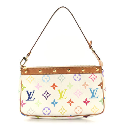 Louis Vuitton Monogram Multicolor Pochette Accessories White 1 of 10