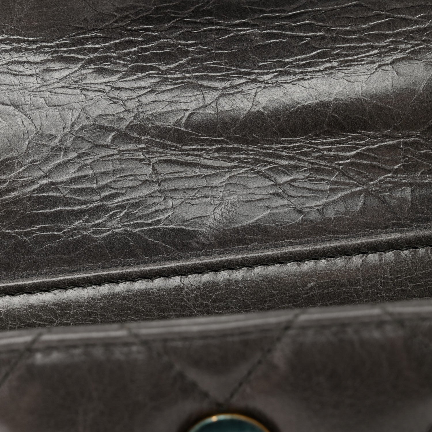 Chanel Glazed Calfskin Medium Perfect Edge Flap Grey 14 of 14
