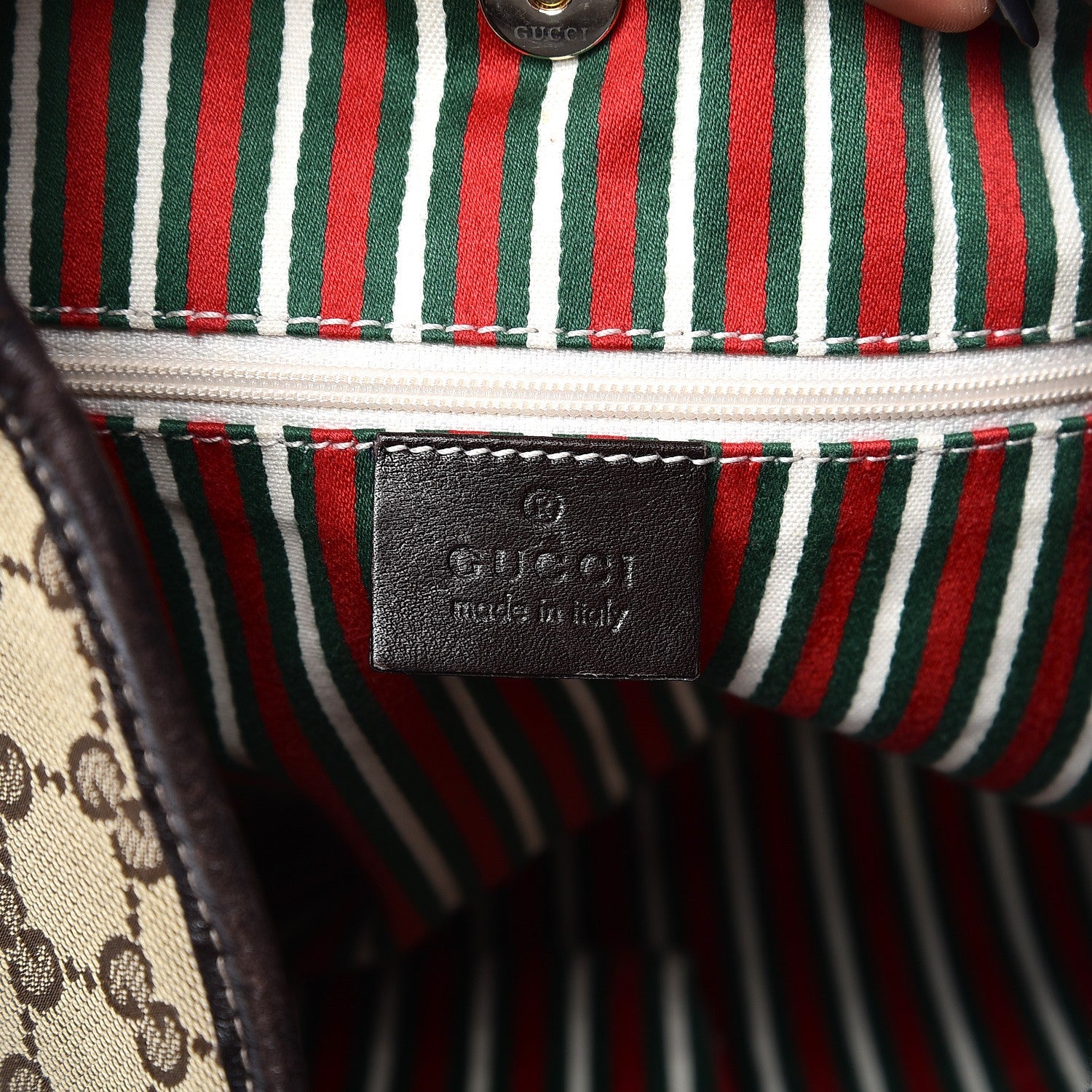 Gucci Monogram Medium New Britt Hobo Dark Brown 6 of 11