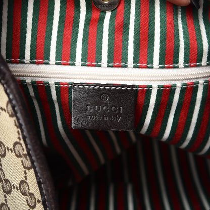 Gucci Monogram Medium New Britt Hobo Dark Brown 6 of 11