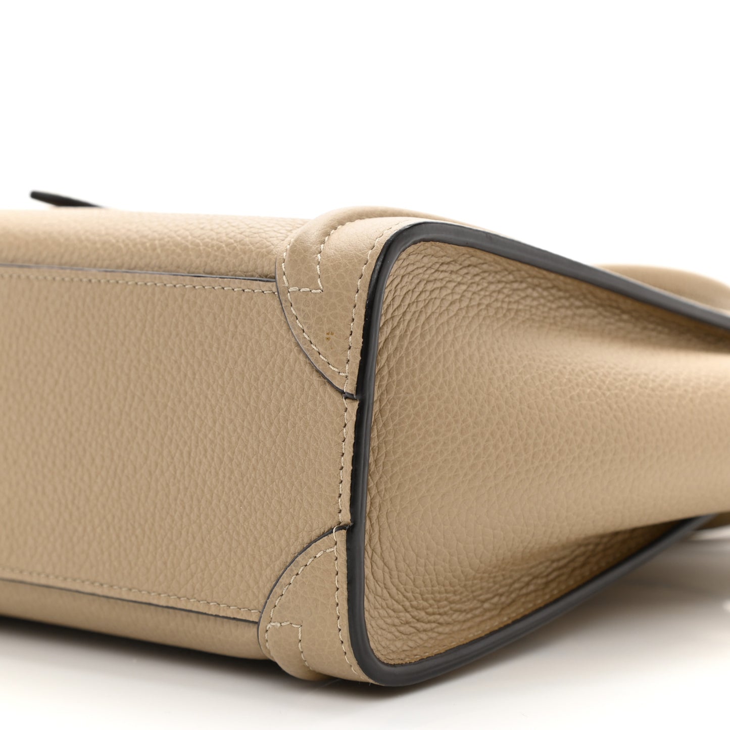 Drummed Calfskin Nano Luggage Dune