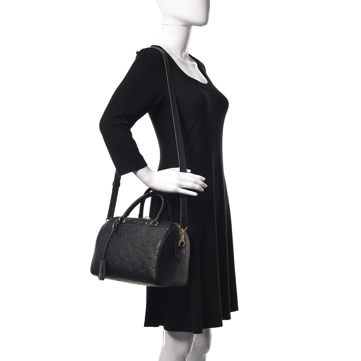 Louis Vuitton Empreinte Speedy Bandouliere 25 NM Black 2 of 9