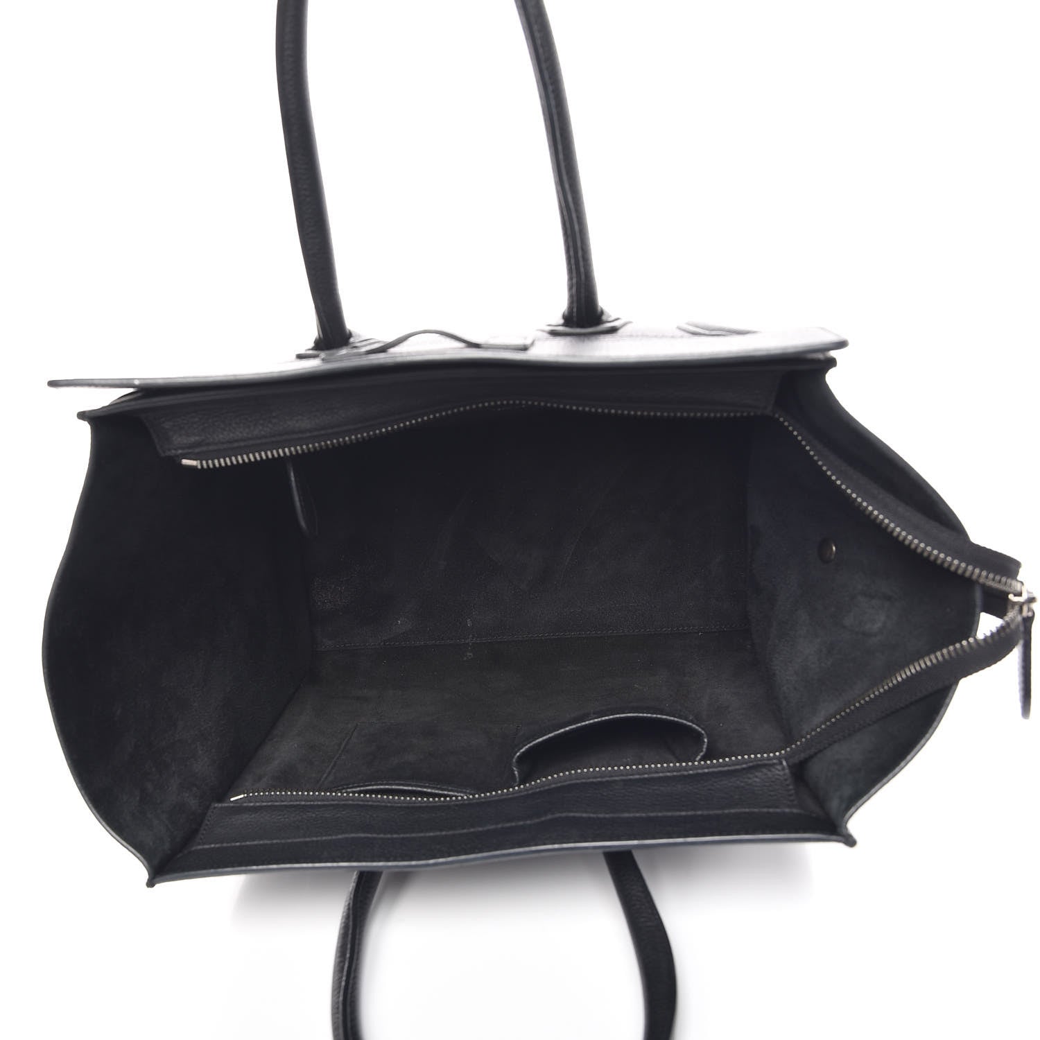 Celine Drummed Calfskin Mini Luggage Black 5 of 20