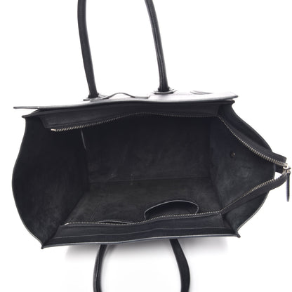 Celine Drummed Calfskin Mini Luggage Black 5 of 20