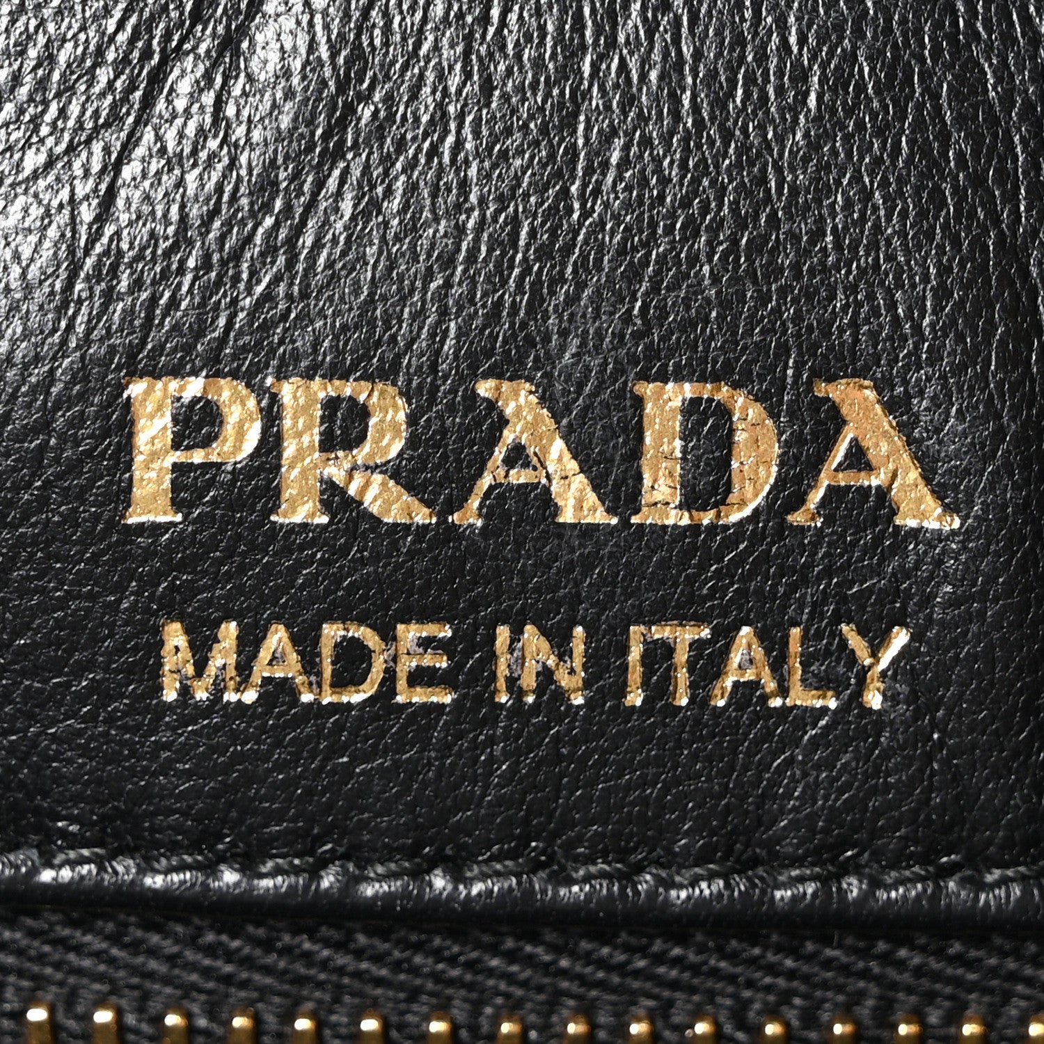Prada Vitello Daino Soft Zippered Hobo Shoulder Bag Black 6 of 10