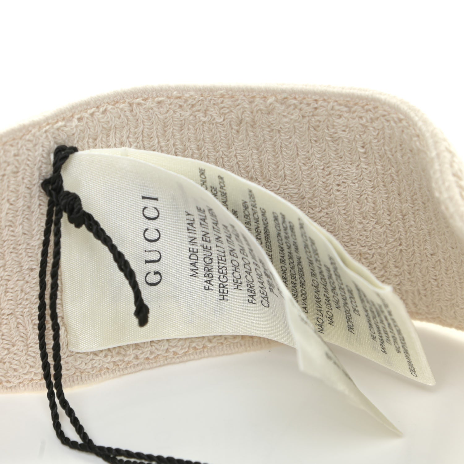 Gucci Vinyl Logo Visor S Yellow 6 of 7