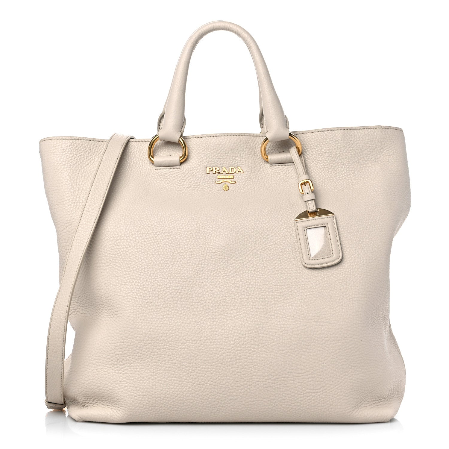 Prada Vitello Daino Tote Talco 1 of 13