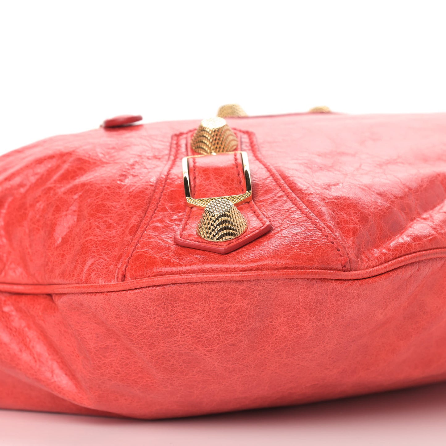 Agneau Giant 21 Gold Hardware Hobo Vermillion