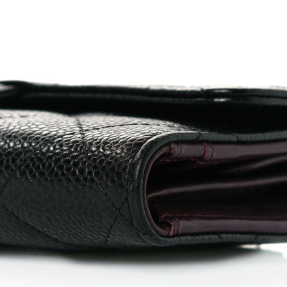 Chanel Caviar Quilted Medium Flap Wallet Black 8 of 12