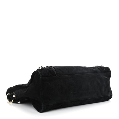 Balenciaga Baby Daim Suede Classic Silver Hardware City Black 4 of 16