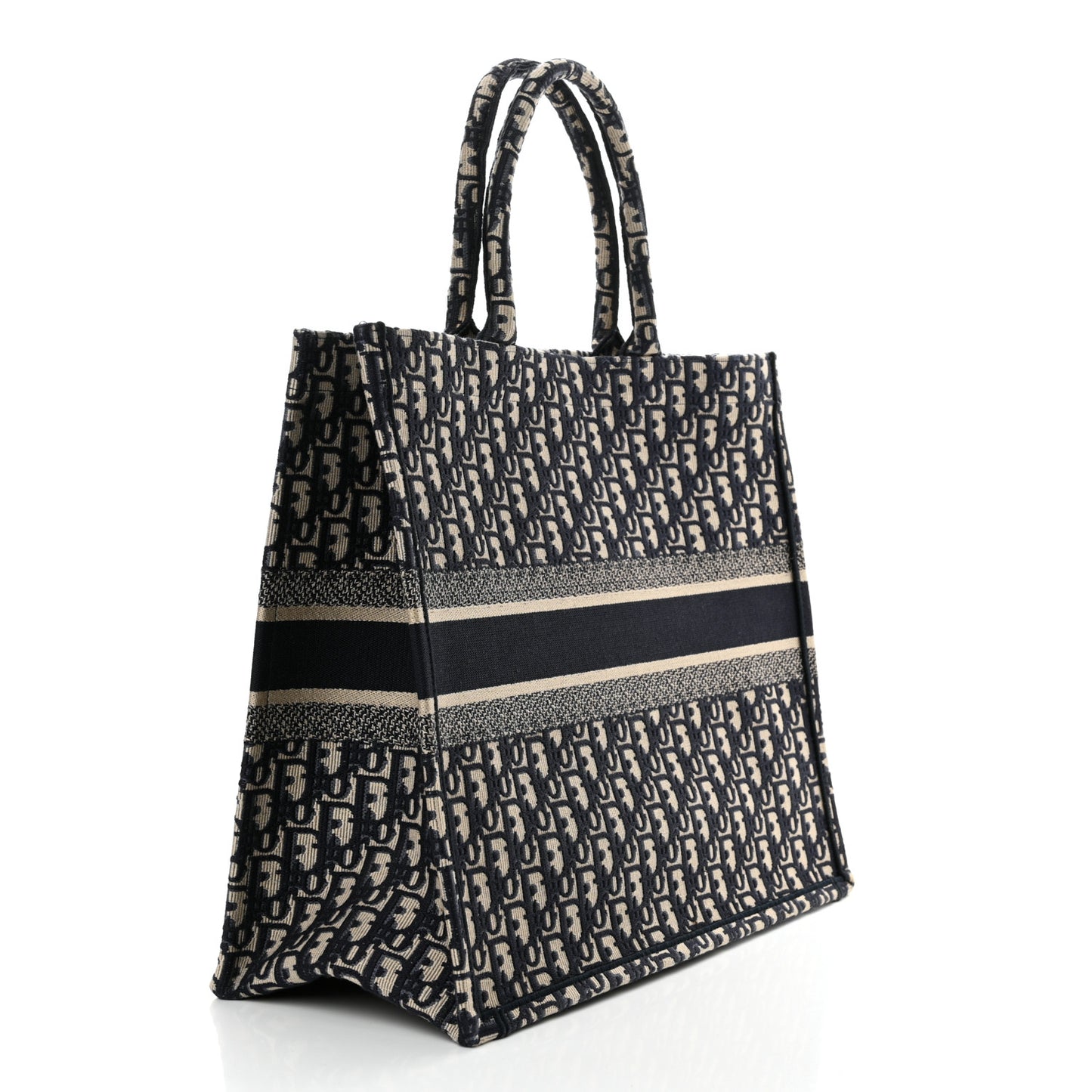 Oblique Large Book Tote Blue Multicolor