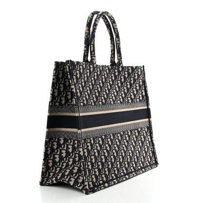 Christian Dior Oblique Large Book Tote Blue Multicolor 3 of 13