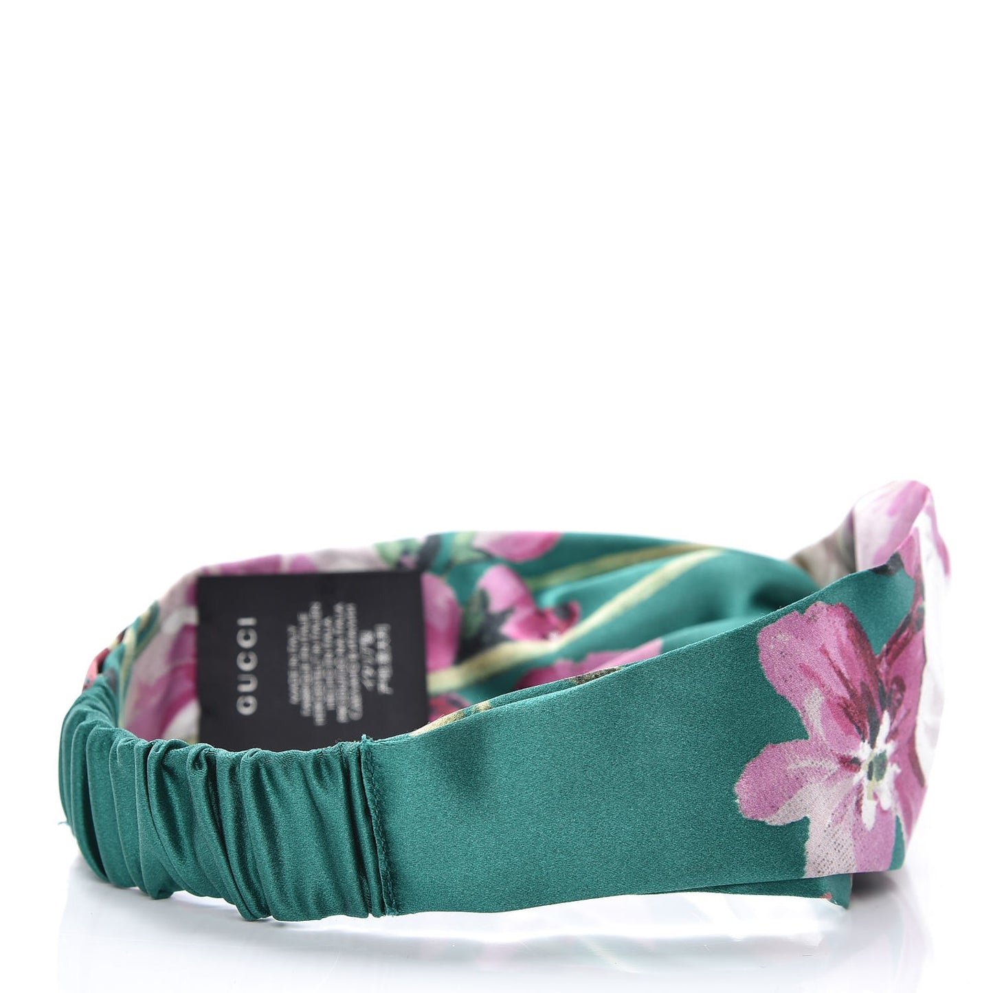 Silk Blooms Print Headband Green