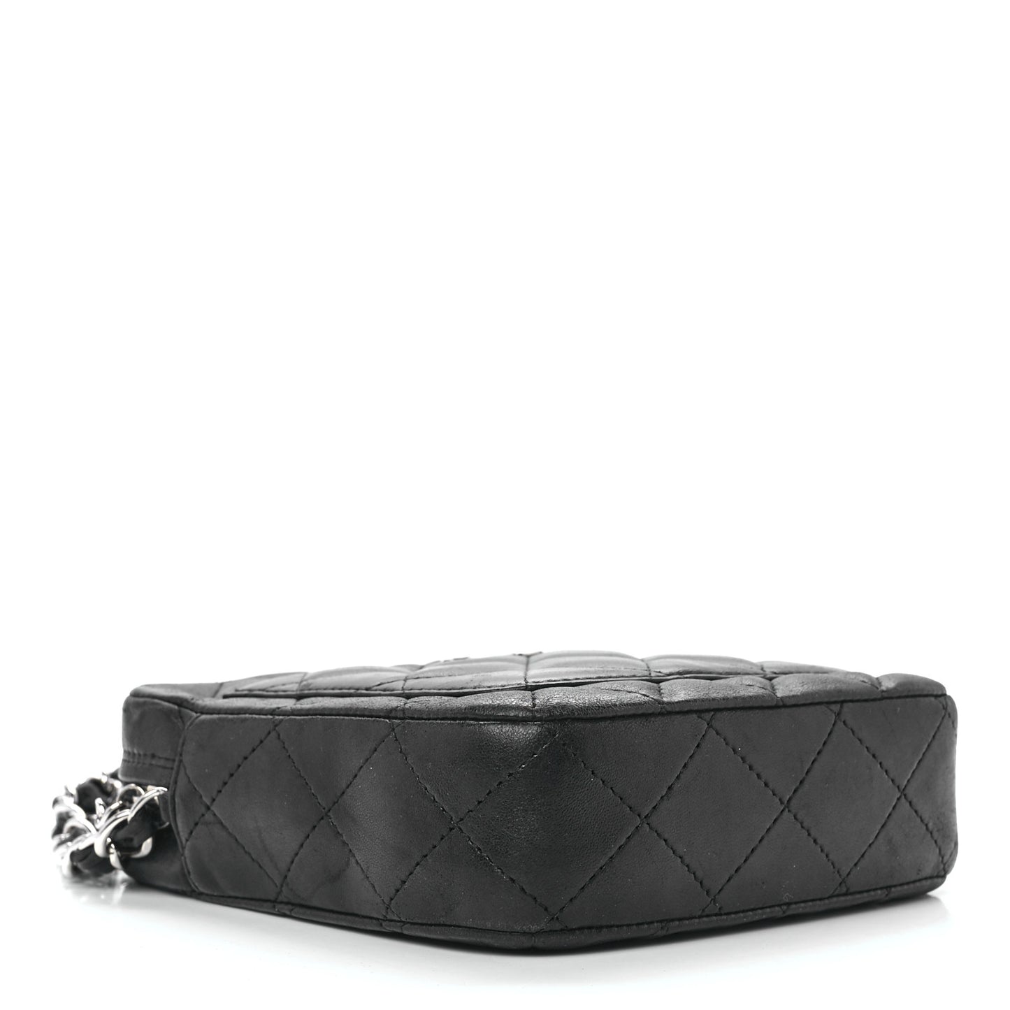 Lambskin Quilted Crossbody Black