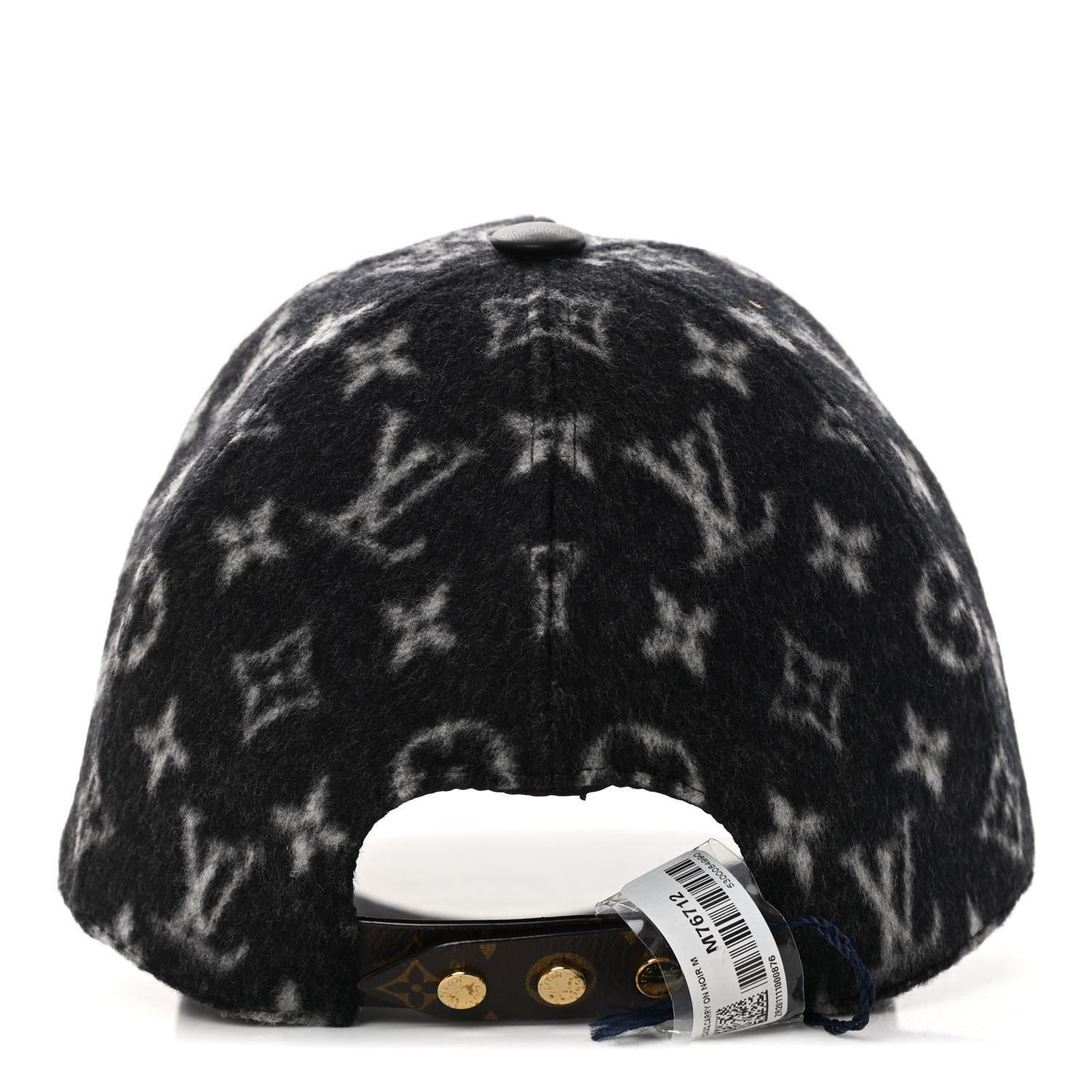 Wool Monogram Carry On Cap M Black