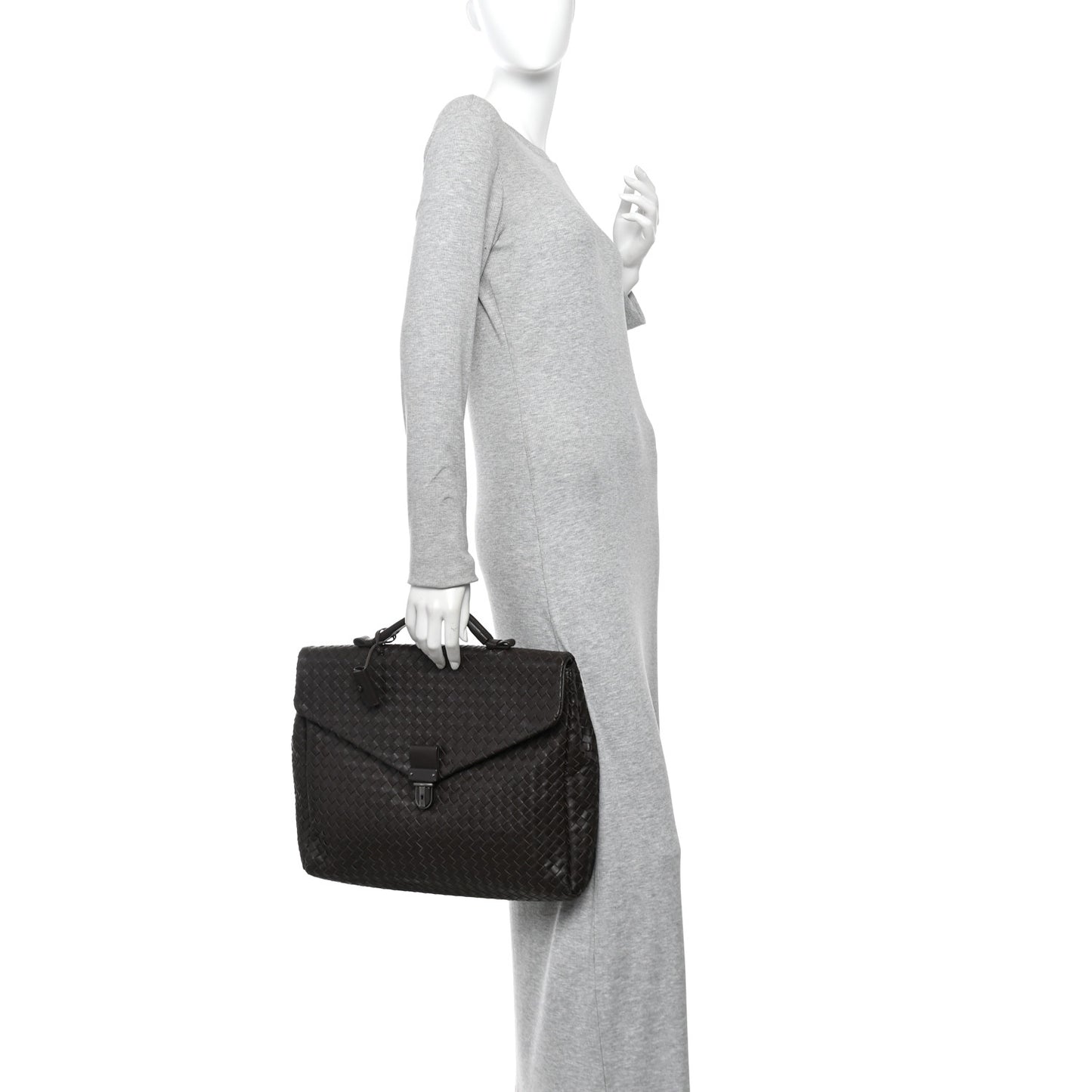 Intrecciato VN Briefcase Ebano