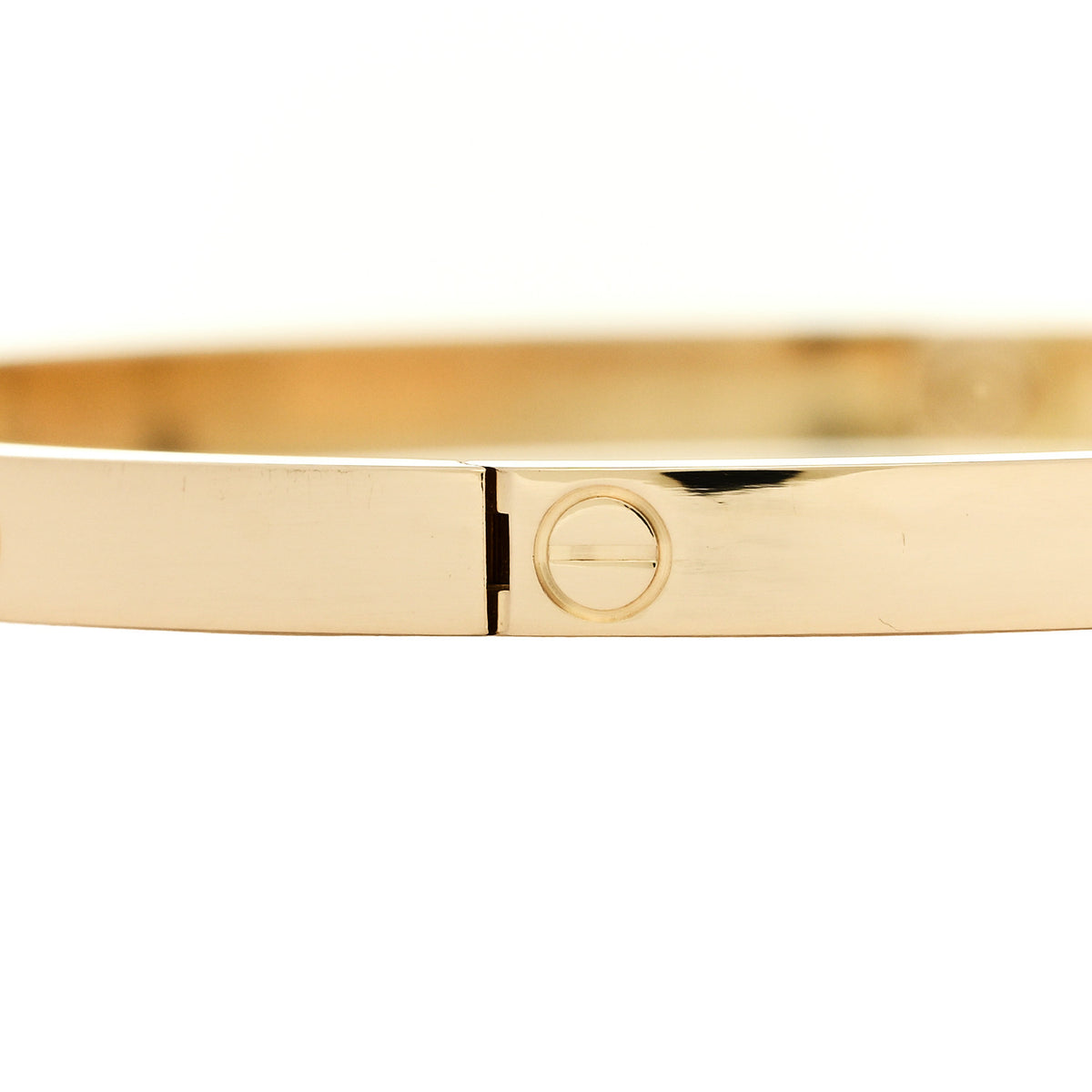 18K Yellow Gold 10 Diamond Small LOVE Bracelet 17