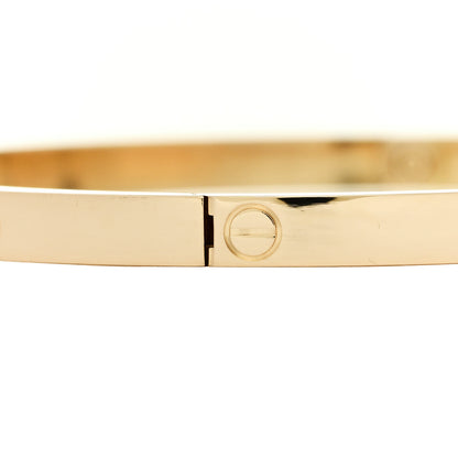 Cartier 18K Yellow Gold 10 Diamond Small LOVE Bracelet 17 5 of 8