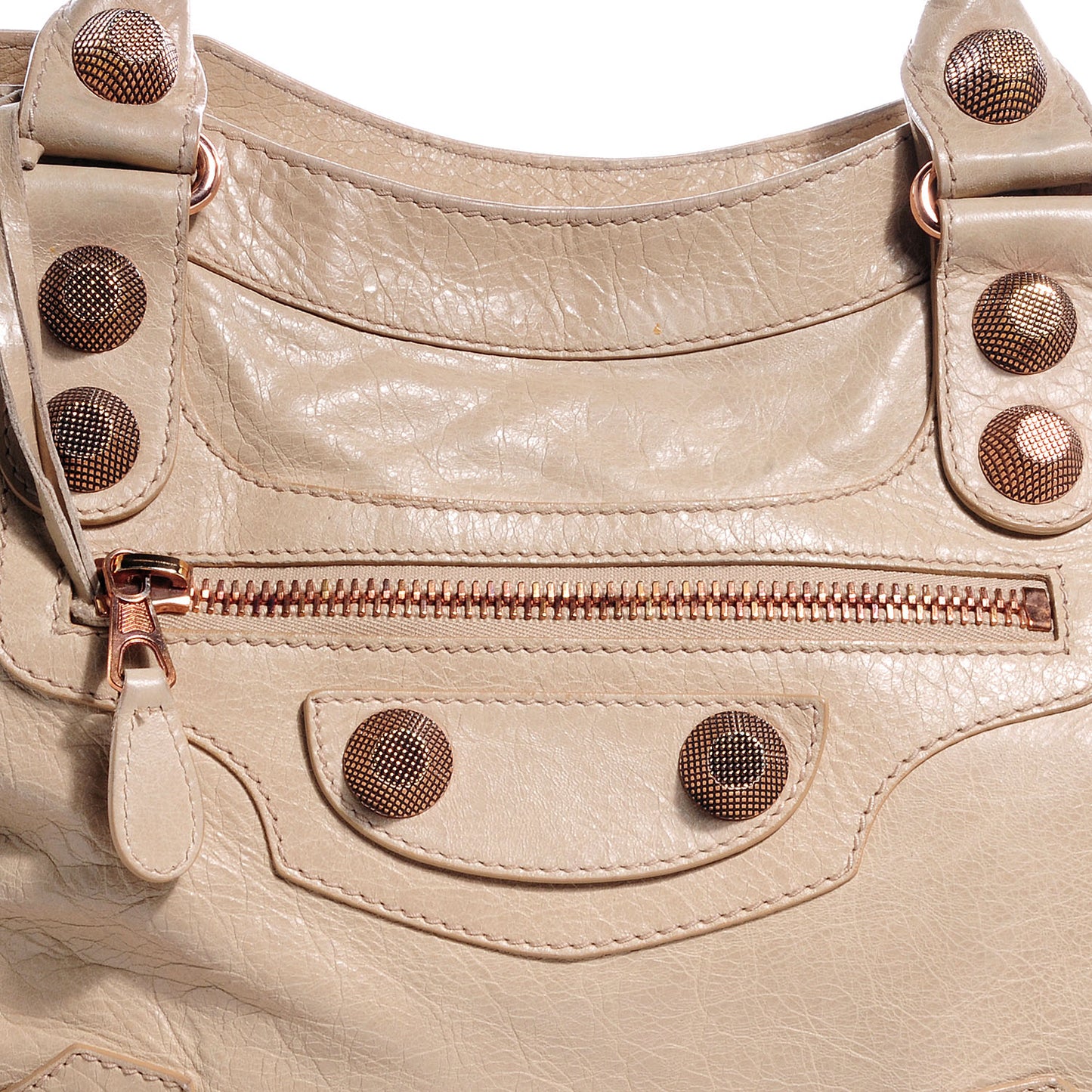 Agneau Giant 21 Rose Gold Hardware Velo Praline