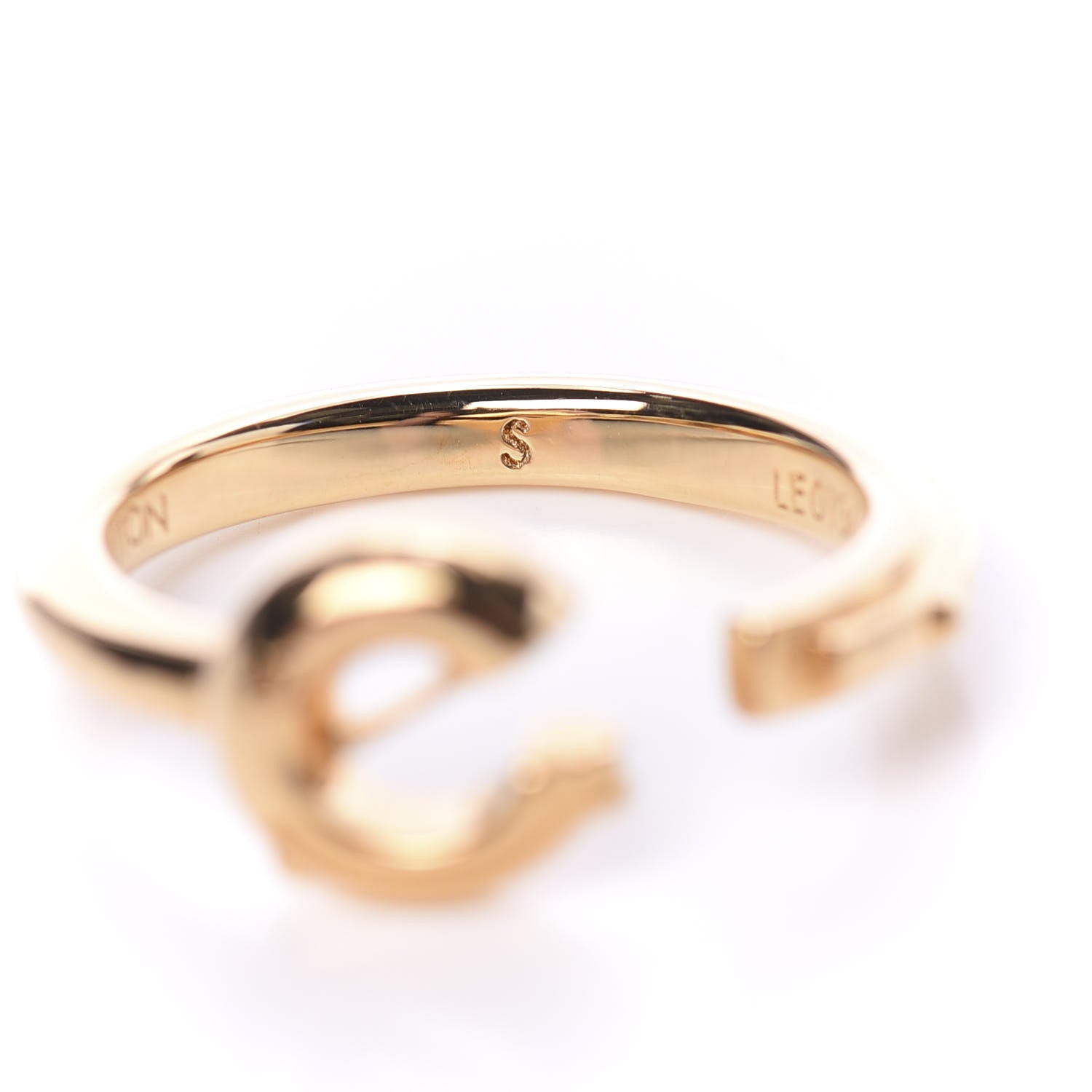 Louis Vuitton LV And Me Letter E Ring S Gold 5 of 6