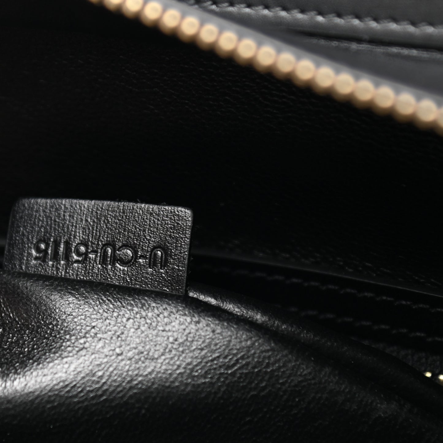 Smooth Calfskin Multicolor Double Stitching Micro Luggage Black