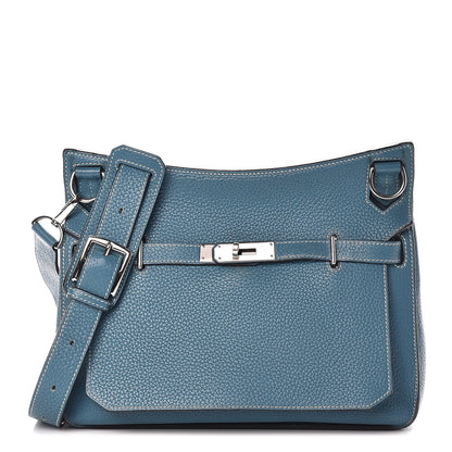 Hermes Taurillon Clemence Jypsiere 28 Blue Jean 1 of 20