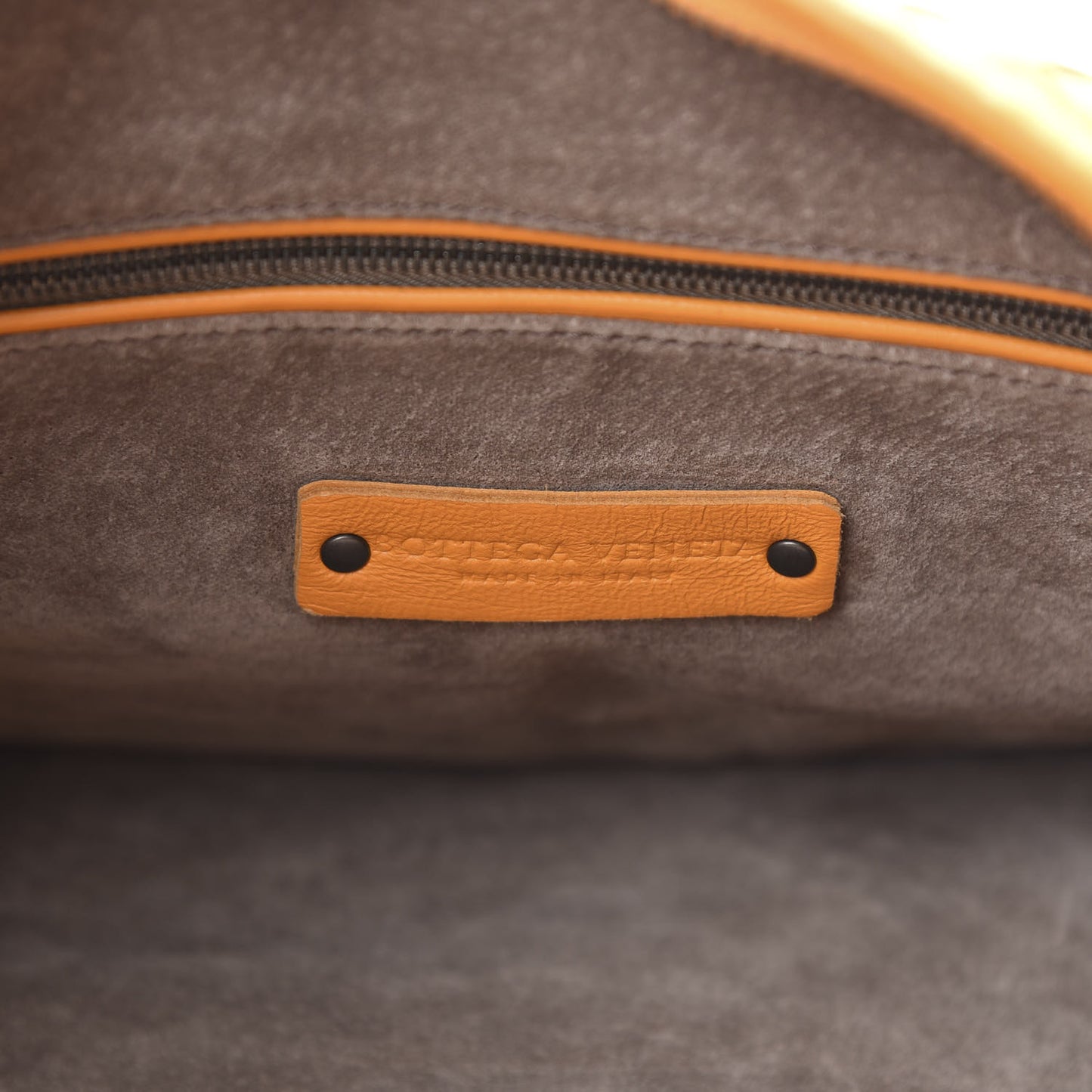 Nappa Intrecciato Large Veneta Hobo Orange