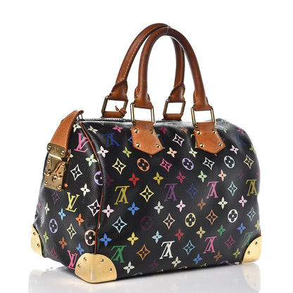 Louis Vuitton Monogram Multicolor Speedy 30 Black 3 of 19