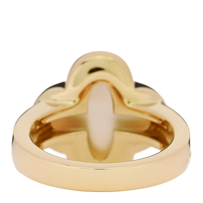 Van Cleef & Arpels 18K Yellow Gold Mother of Pearl Pure Alhambra Ring 49 5 4 of 5