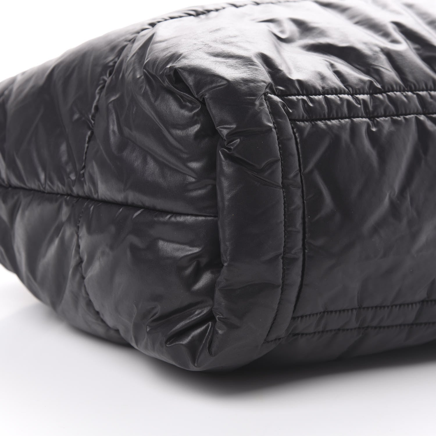 Chanel Nylon Quilted Large Coco Cocoon Tote Black 8 of 9