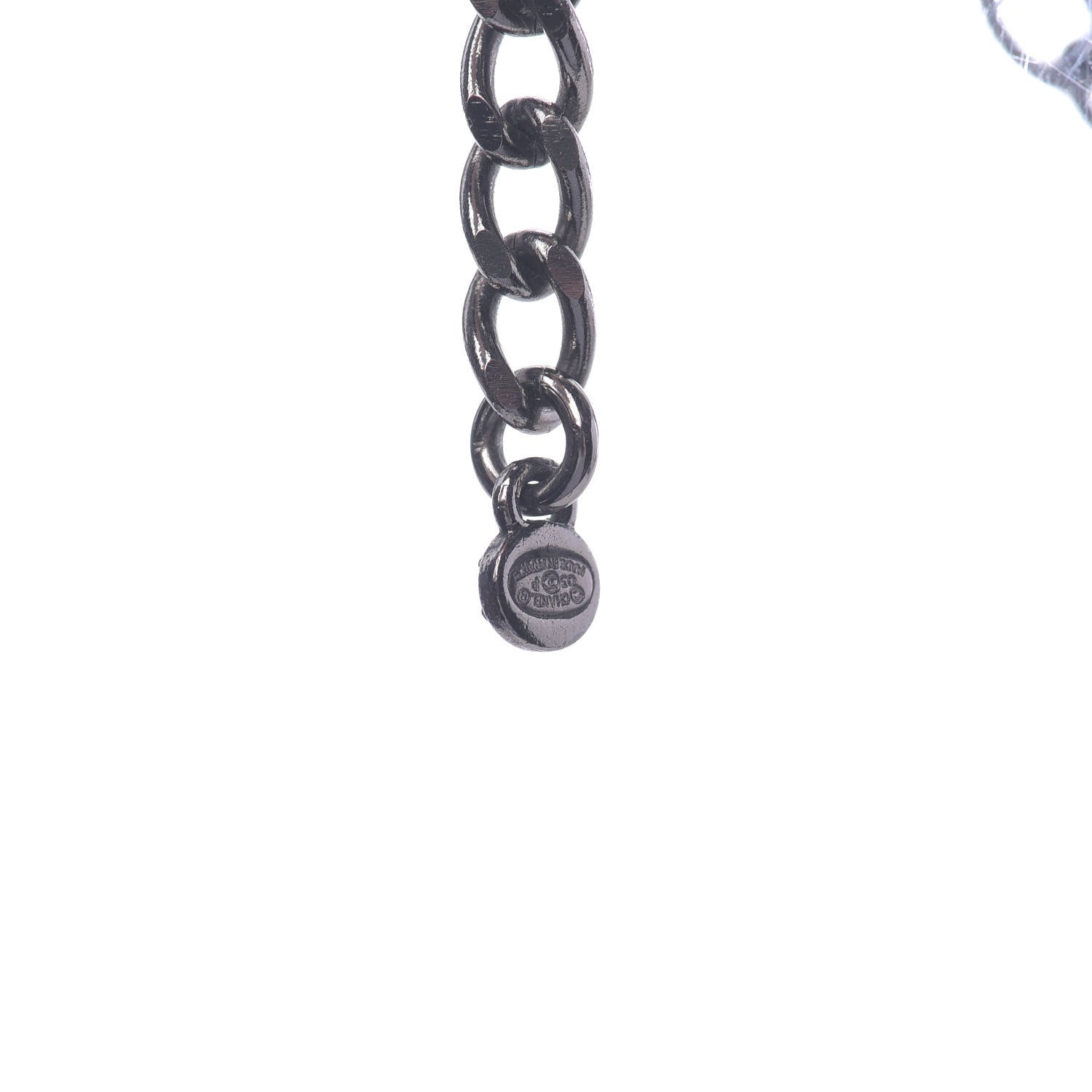 Chanel Ruthenium CC Multistrand Necklace Black 6 of 7