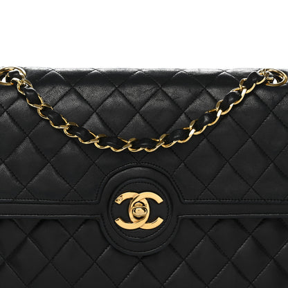 Chanel Lambskin Quilted Medium Single Flap Black 9 of 13