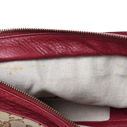 Gucci Monogram Medium Miss GG Top Handle Bag Dark Red 10 of 12