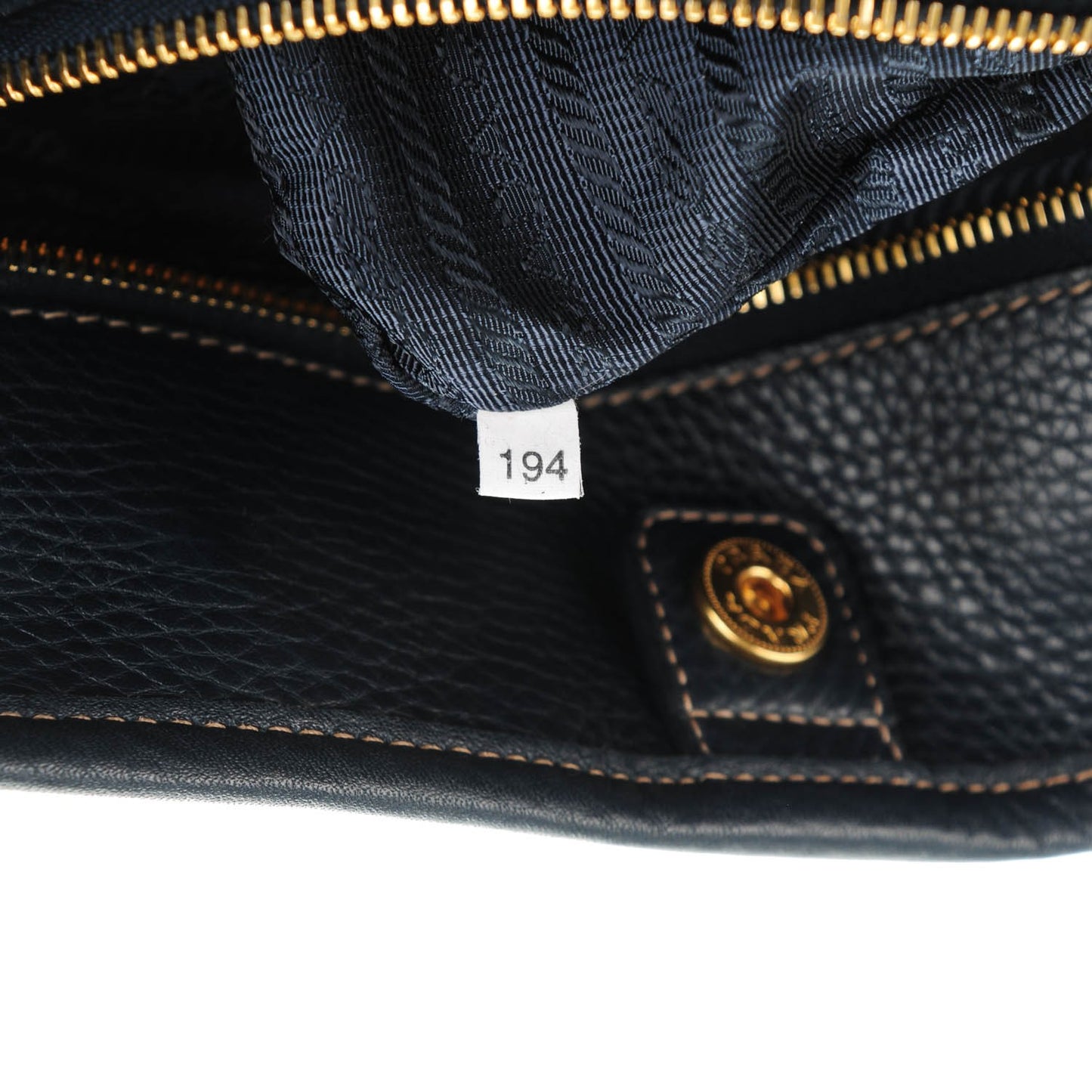 Coated Jacquard Logo Tote Blue