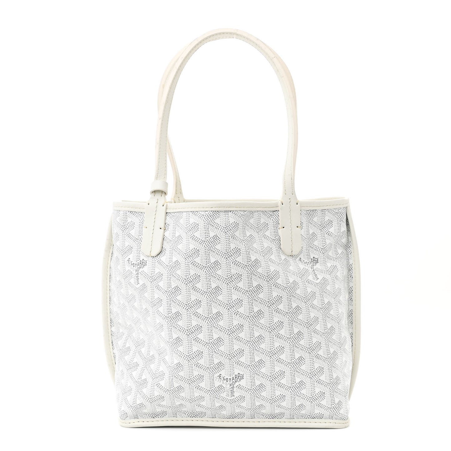 Goyardine Reversible Mini Anjou White