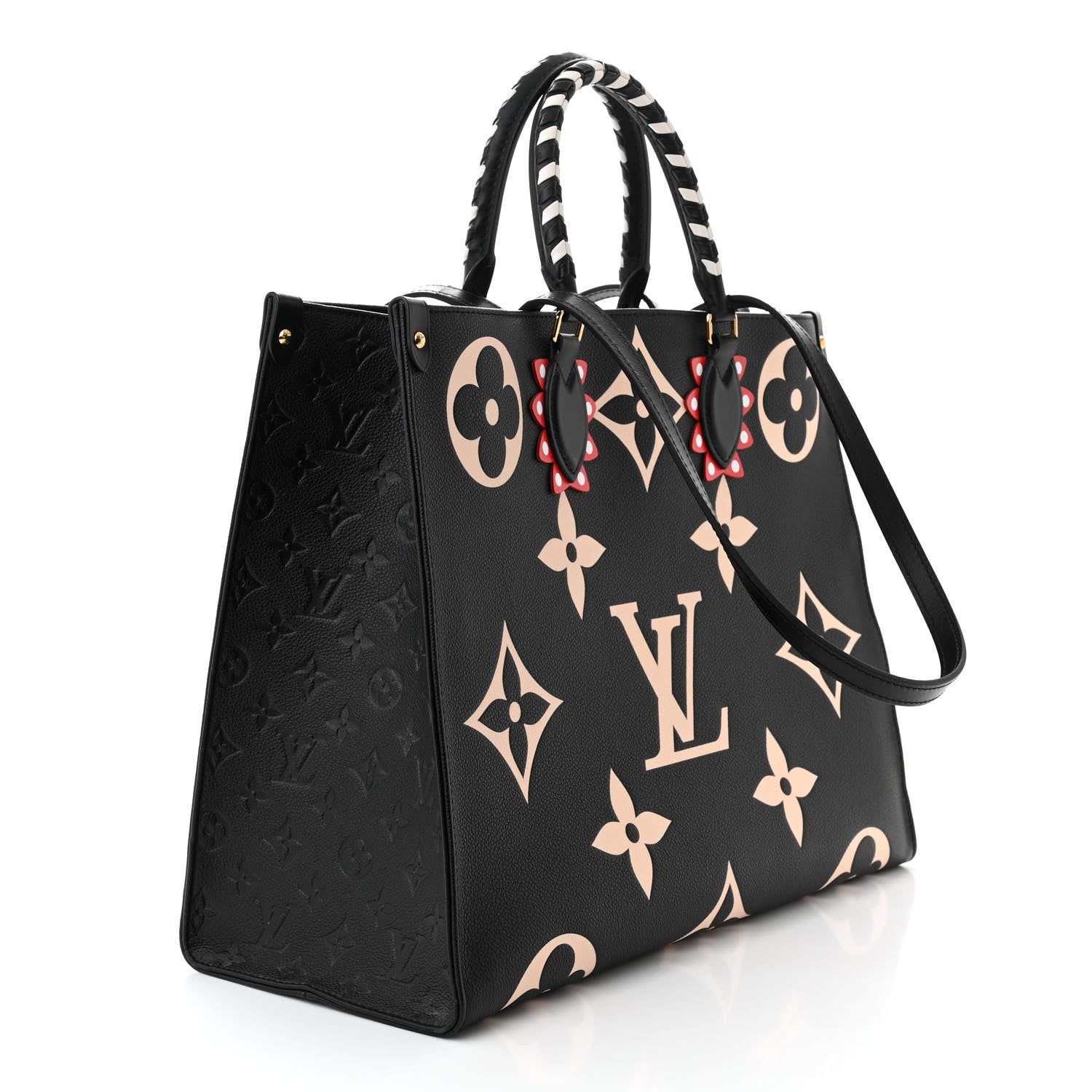 Louis Vuitton Empreinte Monogram Giant Crafty Onthego GM Black Creme 3 of 11