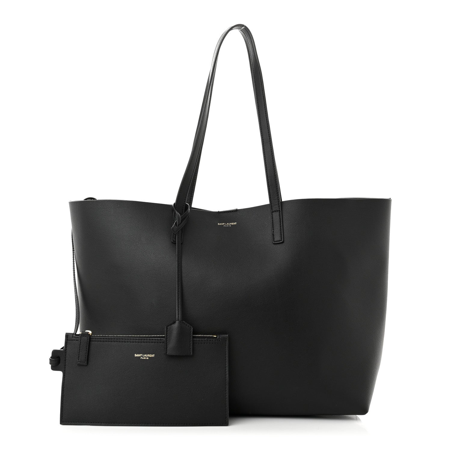 Saint Laurent Calfskin Large Shopping Tote Black 1 of 11