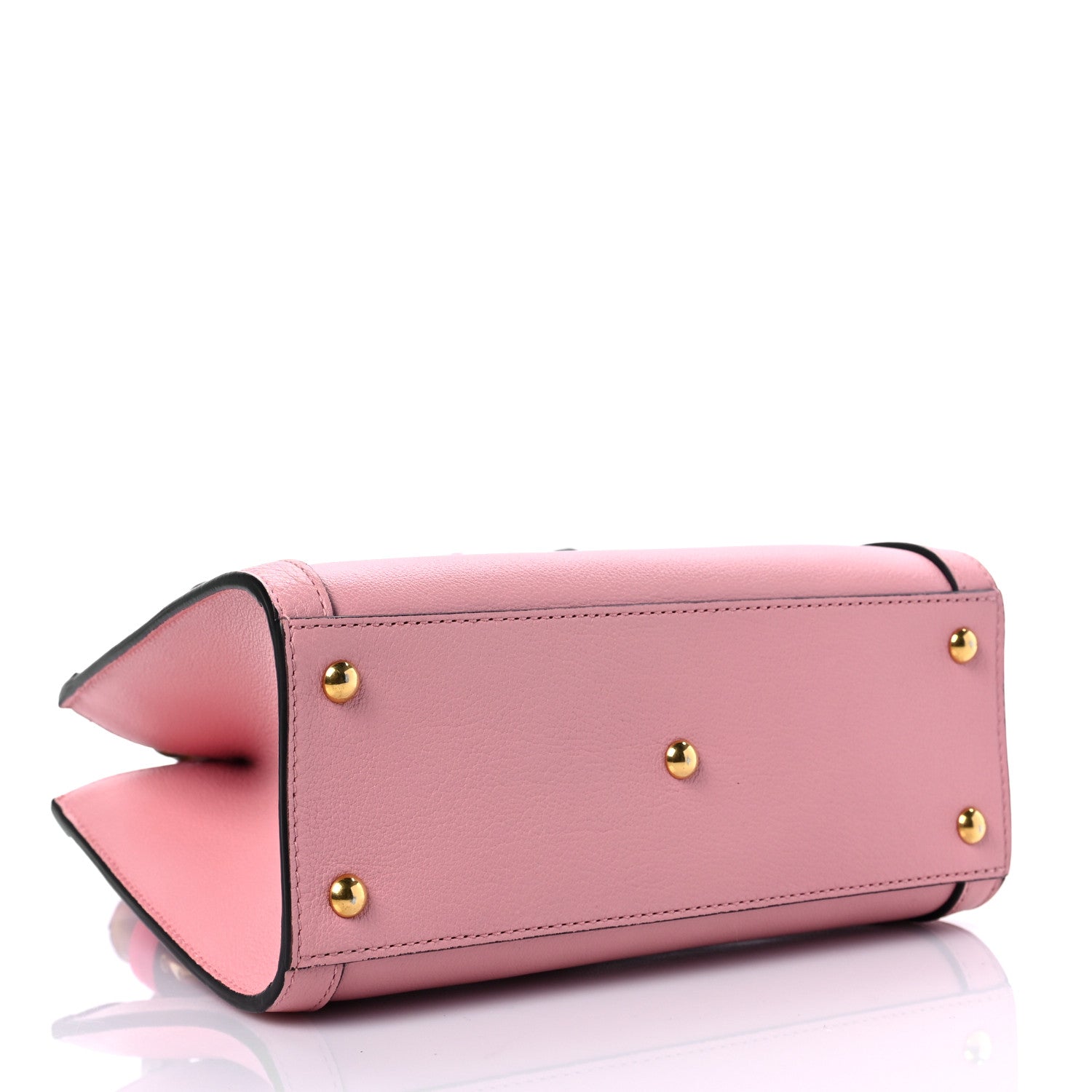 Gucci Wonka Grain Calfskin Mini Diana Tote Bag Wild Rose Fuxia Fluo 4 of 8