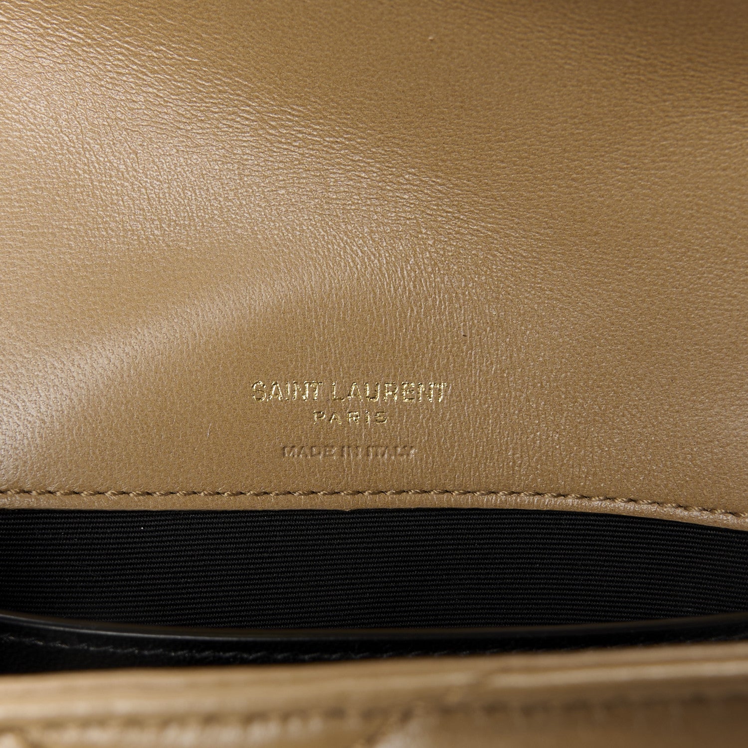 Saint Laurent Lambskin Chevron Quilted Mini Loulou Natural Tan 7 of 11