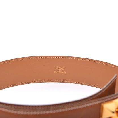 Hermes Courchevel Collier De Chien CDC Belt 70 Gold 5 of 11